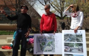 Jeff Shoemaker, The Greenway Foundation; Dave Bennetts, Urban Drainage and Flood Control District; and Brooke Seymour, McLaughlin Whitewater Design Group Jeff Shoemaker, The Greenway Foundation; Dave Bennetts, Urban Drainage and Flood Control District; Brooke Seymour, McLaughlin Whitewater Design Group
